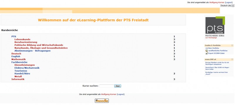Moodle PTS Freistadt